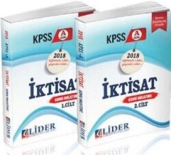 Lider Yayınları 2018 KPSS A Grubu İktisat Konu Anlatımlı Set 2 Kitap Takım - Lider Yayınları