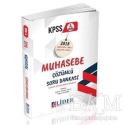 Lider Yayınları 2018 KPSS A Grubu Muhasebe Çözümlü Soru Bankası - Lider Yayınları