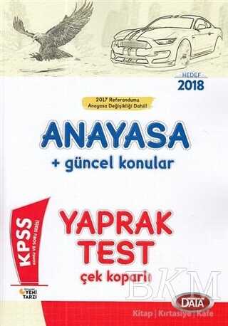 Data Yayınları 2018 KPSS Anayasa Güncel Konular Çek Koparlı Yaprak Test - Data Yayınları