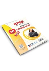 Lider Yayınları 2018 KPSS Eğitim Bilimleri 10 Adet Deneme Sınavı - Lider Yayınları