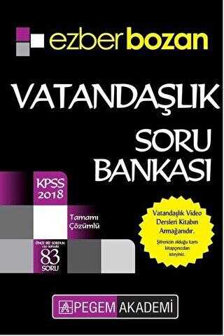 Pegem Akademi Yayıncılık 2018 KPSS Ezberbozan Vatandaşlık Soru Bankası