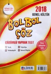 Lider Yayınları 2018 KPSS Genel Kültür Bol Bol Çöz Yaprak Test - Lider Yayınları