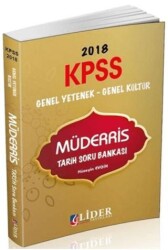 Lider Yayınları 2018 KPSS Genel Yetenek Genel Kültür Müderris Tarih Soru Bankası - Lider Yayınları