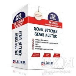 Lider Yayınları 2018 KPSS Ön Lisans Genel Yetenek Genel Kültür Konu Anlatımlı Modüler Set - Lider Yayınları