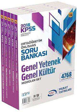 Murat Yayınları 2018 KPSS Ortaöğretim Ön Lisans Genel Yetenek Genel Kültür Modüler Soru Bankası