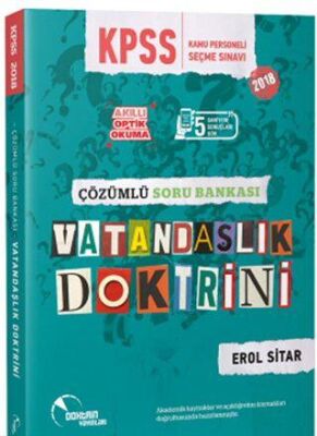Doktrin Yayınları 2018 KPSS Vatandaşlık Doktrini Çözümlü Soru Bankası - 1