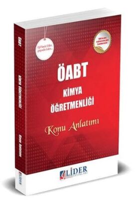 Lider Yayınları 2018 ÖABT Kimya Öğretmenliği Konu Anlatımı - 1