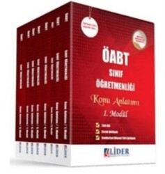 Lider Yayınları 2018 ÖABT Sınıf Öğretmenliği Modüler Konu Anlatım Set 8 Kitap Takım - Lider Yayınları