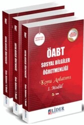 Lider Yayınları 2018 ÖABT Sosyal Bilgiler Öğretmenliği Modüler Konu Anlatımlı Set - Lider Yayınları