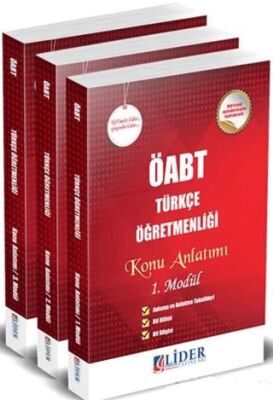 Lider Yayınları 2018 ÖABT Türkçe Öğretmenliği Konu Anlatımlı Set - 1