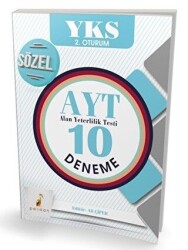 Pelikan Tıp Teknik Yayıncılık 2018 Sözel Öğrencileri İçin YKS 2. Oturum AYT 10 Deneme - Pelikan Tıp Teknik Yayıncılık