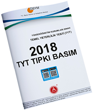 A Yayınları 2018 TYT Tıpkı Basım ÖSYM Orjinal Soruları - 1