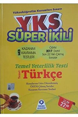 Örnek Akademi 2018 YKS Süper İkili Temel Türkçe - 1