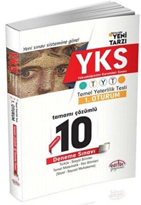 Editör Yayınevi 2018 YKS TYT 1.Oturum Tamamı Çözümlü 10 Fasikül Deneme Sınavı - 1