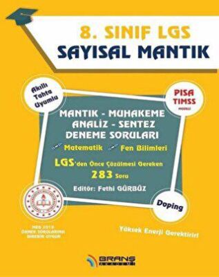 Branş Akademi 2019 8. Sınıf LGS Sayısal Mantık Deneme Soruları - 1