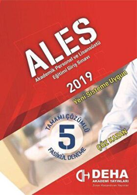 Deha Yayınları 2019 ALES Tamamı Çözümlü 5 Fasikül Deneme - 1