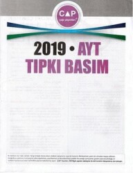 Çap Yayınları 2019 AYT Tıpkı Basım - Çap Yayınları