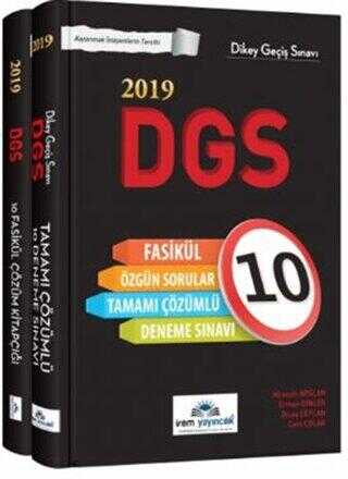 İrem Yayıncılık 2021 DGS 10 Fasikül Çözümlü Deneme