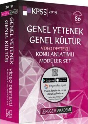 Pegem Akademi Yayıncılık 2019 KPSS Genel Yetenek Genel Kültür Video Destekli Konu Anlatımlı Modüler Set 6 Kitap - Pegem Akademi Yayıncılık