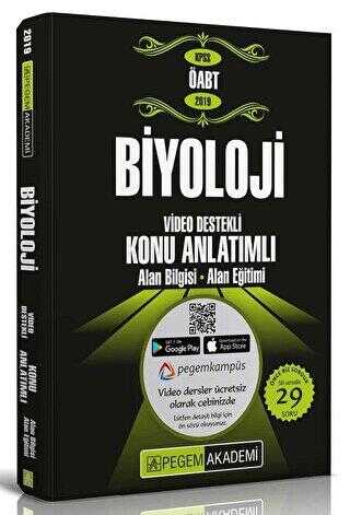 2019 KPSS ÖABT Biyoloji Video Destekli Konu Anlatımlı - Pegem Akademi Yayıncılık