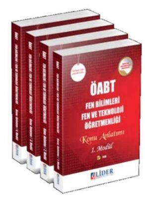 Lider Yayınları ÖABT Fen Bilimleri Fen ve Teknoloji Öğretmenliği Konu Anlatımlı Modüler Set - 1