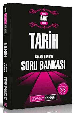 Pegem Akademi Yayıncılık 2019 KPSS ÖABT Tarih Tamamı Çözümlü Soru Bankası - Pegem Akademi Yayıncılık