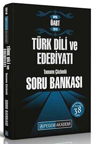 Pegem Akademi Yayıncılık 2019 KPSS ÖABT Türk Dili ve Edebiyatı Tamamı Çözümlü Soru Bankası - Pegem Akademi Yayıncılık