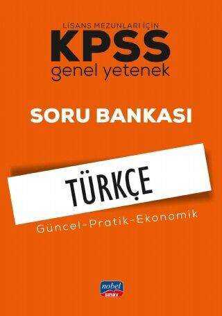 Nobel Sınav Yayınları KPSS Türkçe Genel Yetenek Lisans Mezunları İçin Soru Bankası