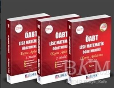 Lider Yayınları 2018 ÖABT Lise Matematik Öğretmenliği Konu Anlatımlı Set - 1