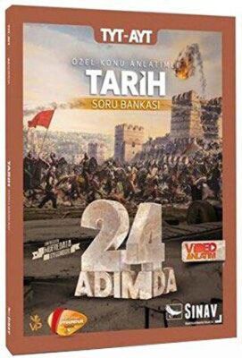 Sınav Yayınları 2019 TYT-AYT 24 Adımda Tarih Özel Konu Anlatımlı Soru Bankası - 1