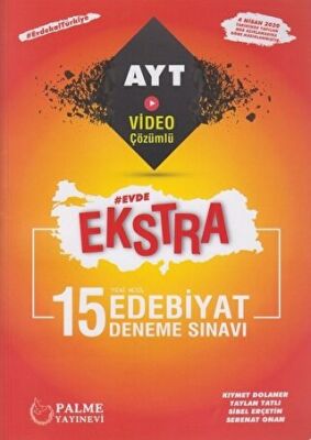 Palme YKS AYT Ekstra Edebiyat 15 Deneme Sınavı - 1