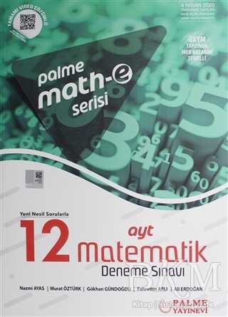 Palme Yayıncılık - Bayilik Palme Math-e Serisi AYT Matematik 12 Deneme Sınavı Ekstra