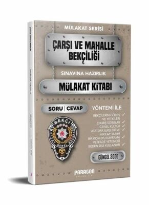 Paragon Yayıncılık 2020 Çarşı ve Mahalle Bekçiliği Çıkmış Sorularla Mülakat Kitabı - 1