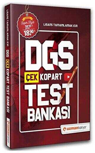Uzman Kariyer Yayınları 2020 DGS Çek Kopart Test Bankası