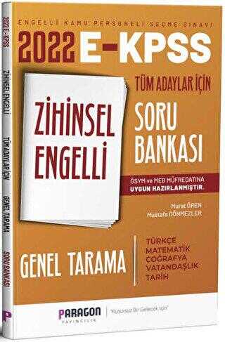 Paragon Yayıncılık 2022 EKPSS Zihinsel Engelli Tüm Adaylar İçin Genel Tarama Soru Bankası - Paragon Yayıncılık