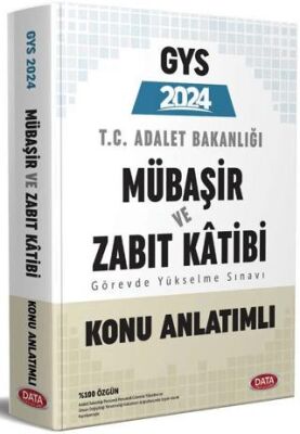 2020 GYS Adalet Bakanlığı Mübaşir ve Zabıt Katibi Konu Anlatımlı Soru Bankası Görevde Yükselme Data Yayınları - 1
