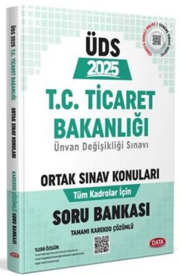 Data Yayınları T.C. Ticaret Bakanlığı Ünvan Değişikliği Sınavı Ortak Konular Soru Bankası - 1