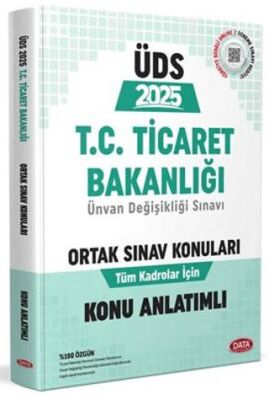 Data Yayınları T.C. Ticaret Bakanlığı Ünvan Değişikliği Sınavı Ortak Konular Konu Anlatımlı - 1