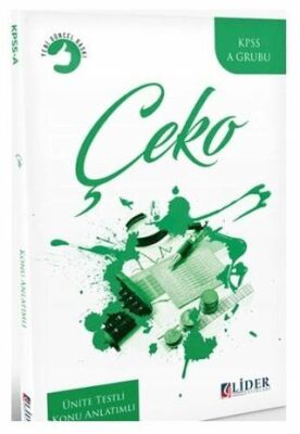 Lider Yayınları KPSS A Grubu Çeko Çalışma Ekonomisi Konu Anlatımlı - 1