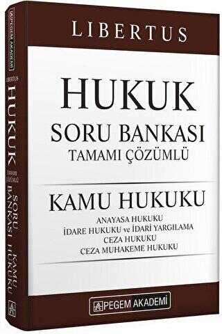 Pegem Akademi Yayıncılık 2020 KPSS A Grubu Libertus Hukuk Tamamı Çözümlü Soru Bankası - Pegem Akademi Yayıncılık