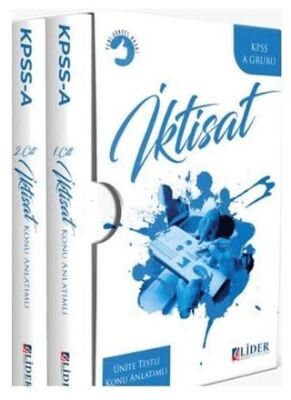 Lider Yayınları KPSS A Grubu İktisat Ünite Testli Konu Anlatımı Modüler Set - 1