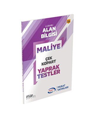 Murat Yayınları 1373 - A Grubu Maliye Çek Kopart Yaprak Testler - 1