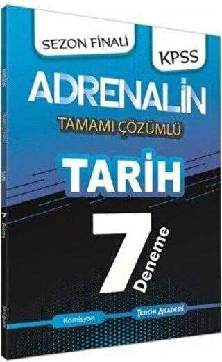Tercih Akademi Yayınları 2020 KPSS Adrenalin Sezon Finali Tarih Tamamı Çözümlü 7 Deneme
