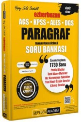 Pegem Akademi Yayıncılık KPSS ALES DGS Ezberbozan Paragraf Soru Bankası - Pegem Akademi Yayıncılık