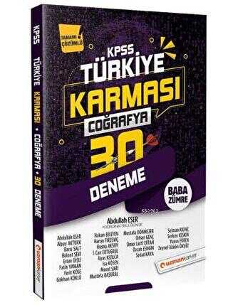 Uzman Kariyer Yayınları 2020 KPSS Coğrafya 30 Deneme Türkiye Karması Tamamı Çözümlü