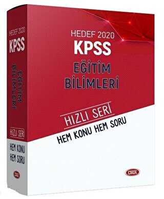 Data Yayınları 2020 KPSS Eğitim Bilimleri Hem Konu Hem Soru Seti - Data Yayınları