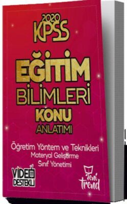 Yeni Trend Yayınları 2020 KPSS Eğitim Bilimleri Öğretim Yöntem ve Teknikleri Konu Anlatımı - 1
