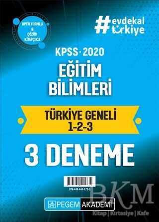 Pegem Akademi Yayıncılık 2020 KPSS Eğitim Bilimleri Türkiye Geneli 1.2.3 3`lü Deneme Seti - Pegem Akademi Yayıncılık