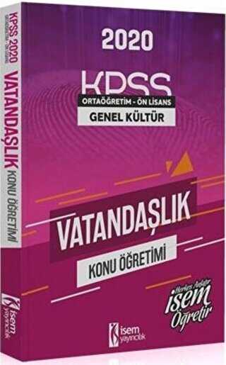 İSEM Yayıncılık 2020 KPSS Genel Kültür Ortaöğretim Ön Lisans Vatandaşlık Konu Öğretimi - İSEM Yayıncılık