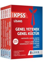 Lider Yayınları 2020 KPSS Genel Yetenek Genel Kültür Lisans Konu Anlatımlı Modüler Set - Lider Yayınları